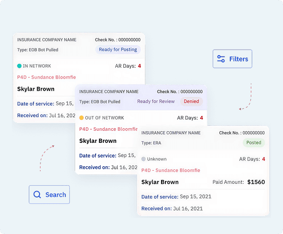 Automated payment collection and financing plan interface