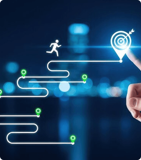Legal digital transformation roadmap on a digital board