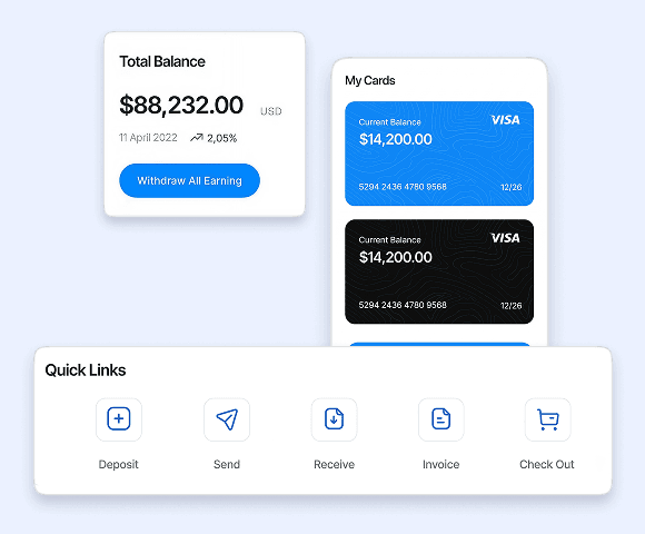 Digital wallet mobile interface and stored value management