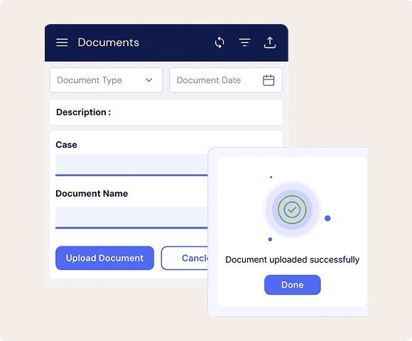 Data breach management system showing incident tracking and classification