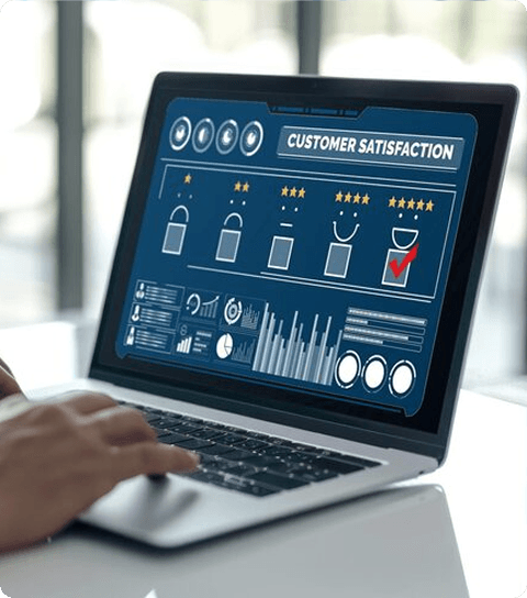 Digital interface on tablet showing lab instrument connectivity