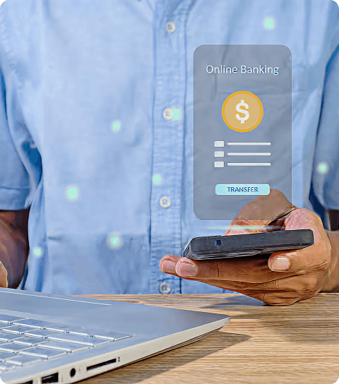 Mobile phone with digital payment and automated collection interface